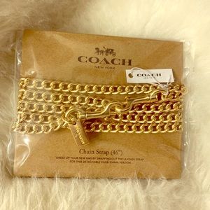 Coach gold chain